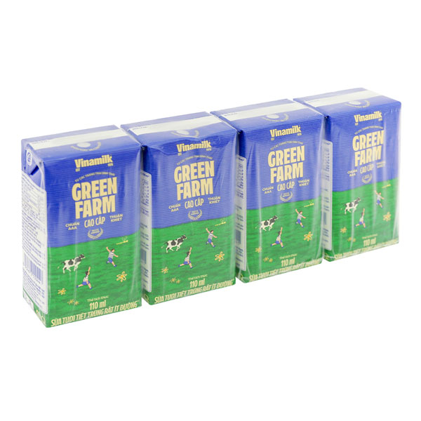 Sữa tươi Green Farm vinamilk 100% /110ml